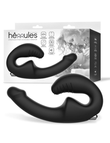 Strap on Vibrador Doble sin Arnes