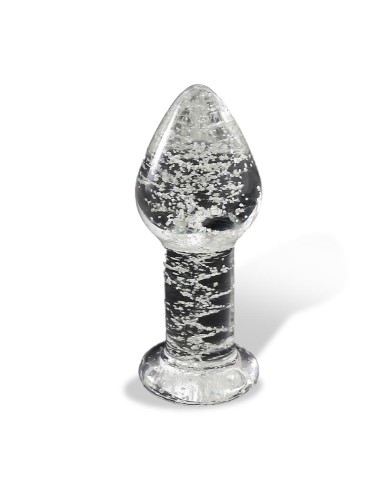 Plug Anal de Cristal que Brilla en la Oscuridad
