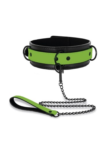 Collar con Correa que Brilla en la Oscuridad