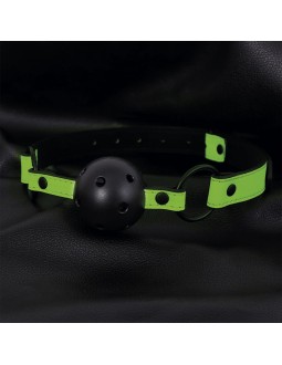 Mordaza de Bola Transpirable que Brilla en la Oscuridad 2