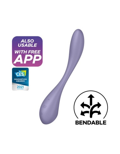 G Spot Flex 5 Multi Vibrador con Satisfyer Connect APP Lilac