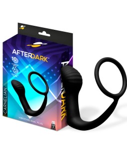 Carnelian Plug Anal con Vibracion y Anillo para el Pene