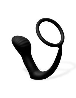 Carnelian Plug Anal con Vibracion y Anillo para el Pene 2