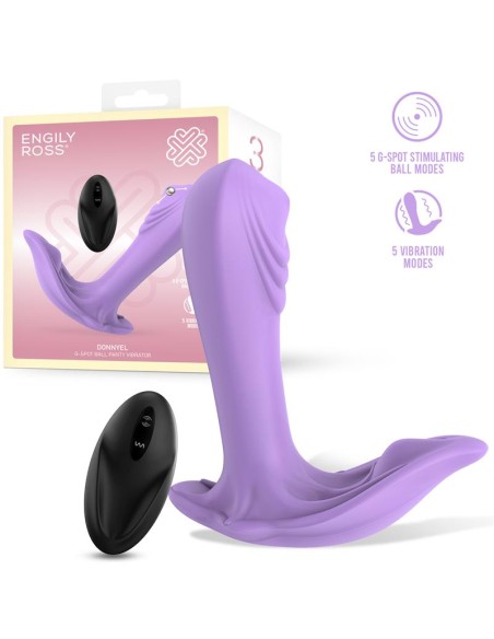 Donnyel Estimulador de Braguita con Bola para el Punto G y Control Remoto