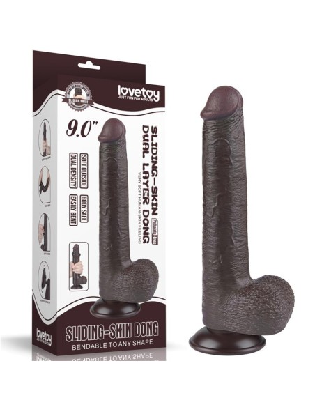 Dildo Dual Density Piel Deslizante 9