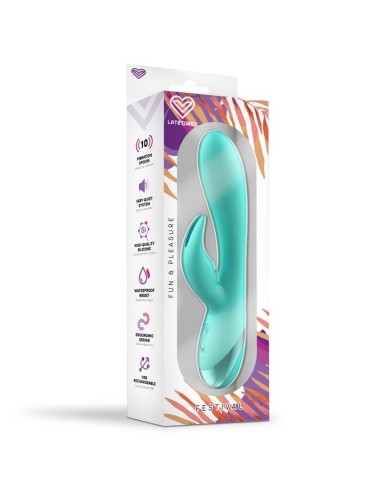 Vibrador Pertes USB Celeste