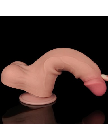 Dildo Dual Layer Piel Deslizante 85