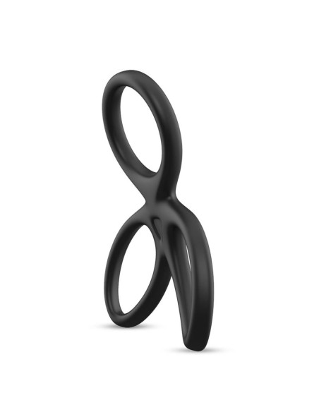 Anillo Triple Pene y Testiculos Silicona Liquida Flexible