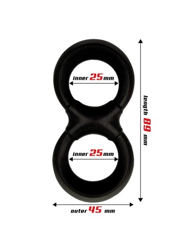 Anillo Pene y Testiculos Silicona Liquida 25 mm