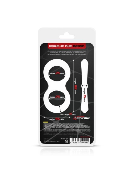 Anillo Pene y Testiculos Silicona Liquida 25 mm