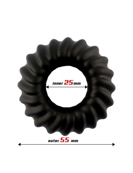 Anillo para el Pene Sawtooth Silicona Liquida 25 mm