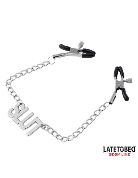 Pinzas para Pezones con Cadena Slut