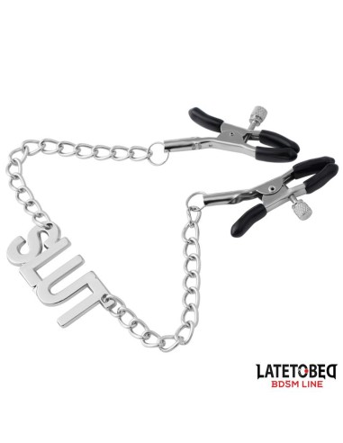 Pinzas para Pezones con Cadena Slut