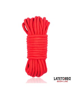 Cuerda Bondage de Algodon 5 m Roja