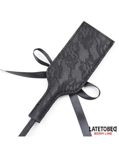 Multi Feathers Tickler and Lace Ribbon Paddle Comb