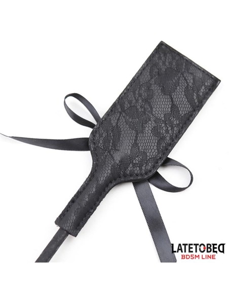 Multi Feathers Tickler and Lace Ribbon Paddle Comb