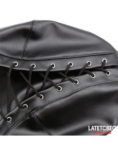 Mascara de Sumision con Mordaza Antifaz y Tapa para la Boca Ajustable