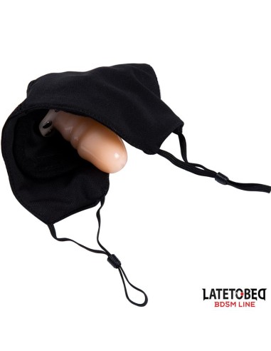 Mascarilla con Accesorio de Dildo 6 cm Desmontable