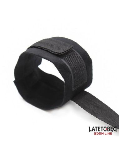 Set de Resticciones 3 Piezas Antifaz Esposas Munecas y Tobillos Ajustables