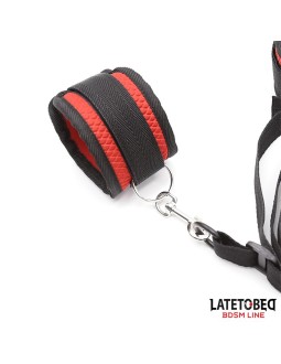 Restricciones para la Cama con Antifaz Esposas Ajustables y Desmontables 2