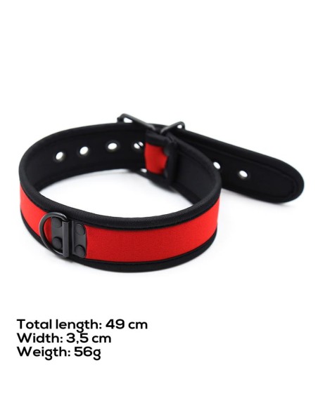 Collar de Neopreno Ajustable Rojo