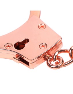 Esposas Oro Rosa con Llaves de Calavera 2