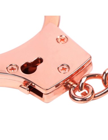 Esposas Oro Rosa con Llaves de Calavera