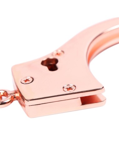 Esposas Oro Rosa con Llaves de Calavera