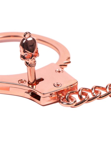 Esposas Oro Rosa con Llaves de Calavera
