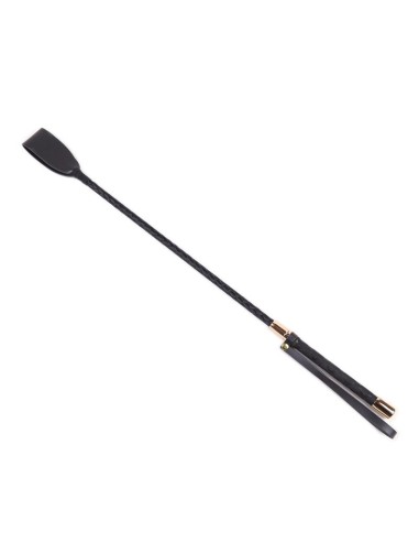 Fusta de Metal Negro y Dorado