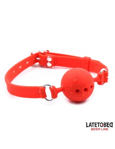 Mordaza Bola Silicona Transpirale S 4 cm