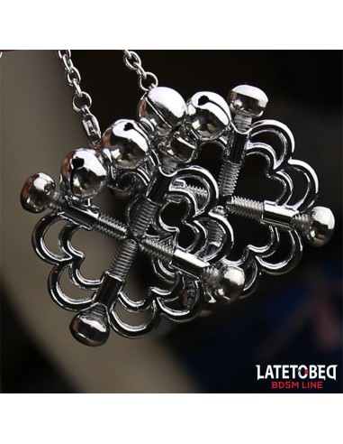 Pinzas de Metal para Pezones Cadena y Cascabeles