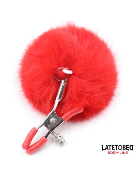 Pinzas para Pezones Ajustables con Pompon