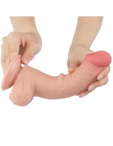 Dildo Dual Layer Piel Deslizante 8