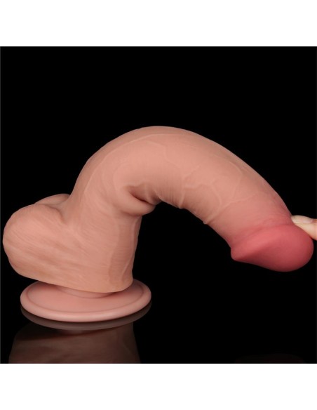 Dildo Dual Layer Piel Deslizante 8