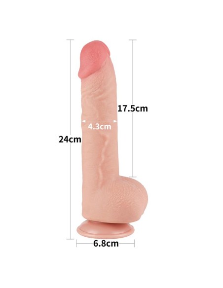 Dildo Dual Density Piel Deslizante 95