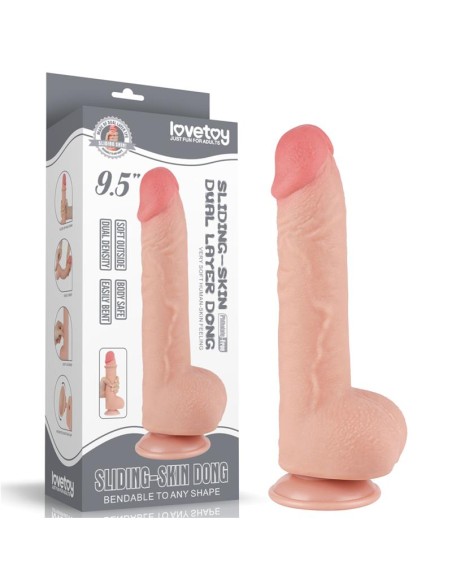 Dildo Dual Density Piel Deslizante 95
