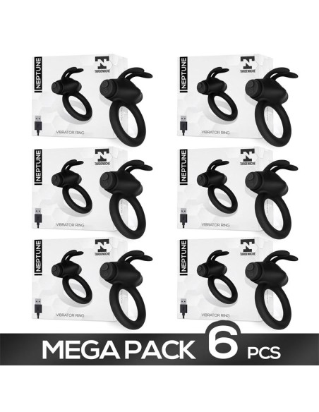 Pack de 6 Neptune Anillo Vibrador Silicona