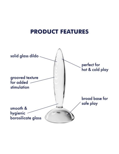 Plug Anal Sparkling Crystal Hot and Cold Transparente