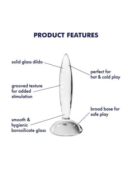 Plug Anal Sparkling Crystal Hot and Cold Transparente