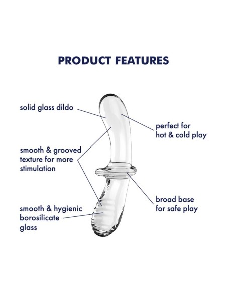 Estimulador de Cristal Double Crystal Hot and Cold Transparente