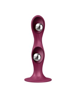 Dildo con Bolas Internas Double Ball R Rojo 2