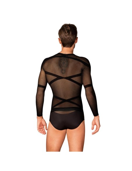 T101 Camiseta Manga Larga Semi Transparente S M L