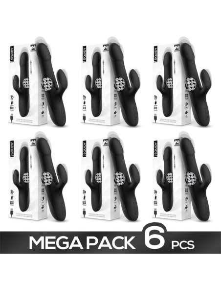 Pack de 6 Squidy Vibrador con Funcion de Movimiento Up and Down y Bolas Rotadoras