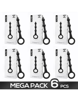Pack de 6 Elmer Plug anal con Aro de Facil Extraccion