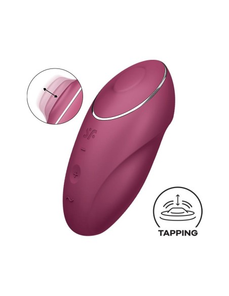 Tap and Climax 1 Vibrador y Tapping Rojo