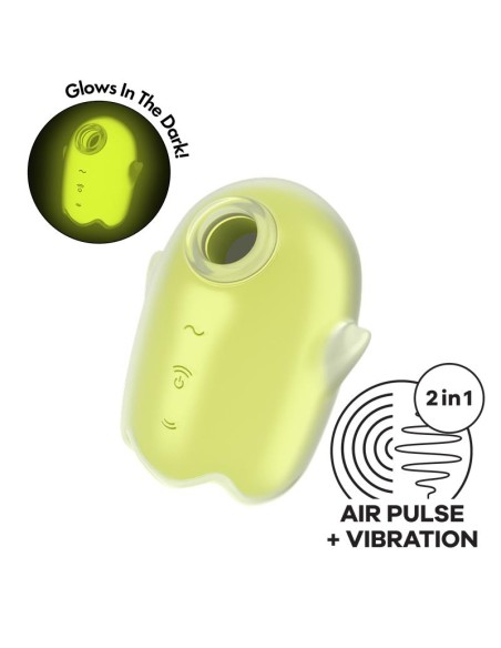 Glowing Ghost Succionador Brilla en la Oscuridad Amarillo