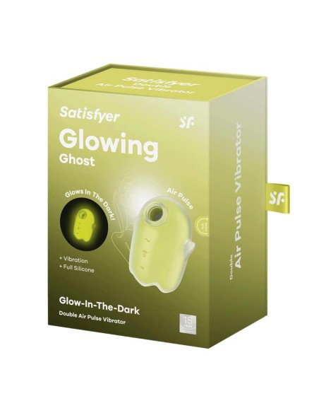 Glowing Ghost Succionador Brilla en la Oscuridad Amarillo