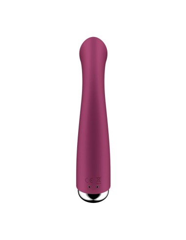 Spinning G Spot 1 Vibrador y Rotador Rojo