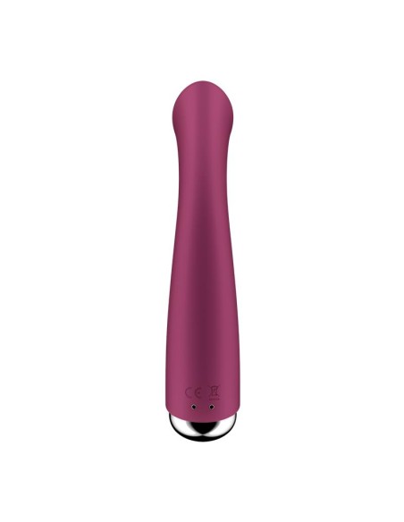 Spinning G Spot 1 Vibrador y Rotador Rojo